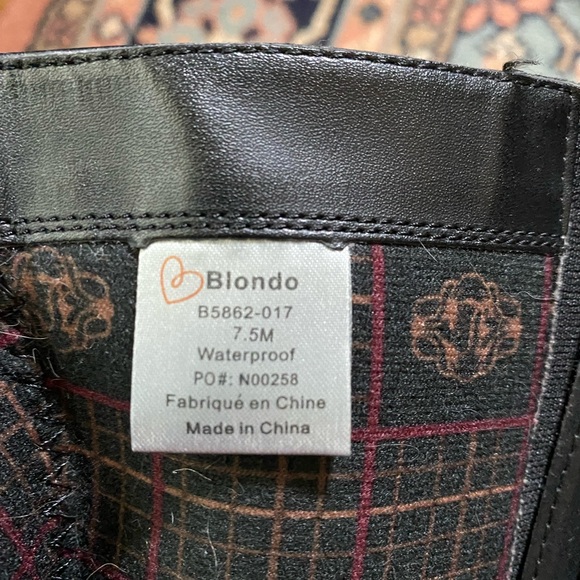 Blonde Volly Black Riding Boots - Picture 4 of 9